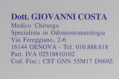 Foto Dott. Giovanni Costa - Studio Dentistico, Ortodonzia, Protesi, Odontoiatria bambini